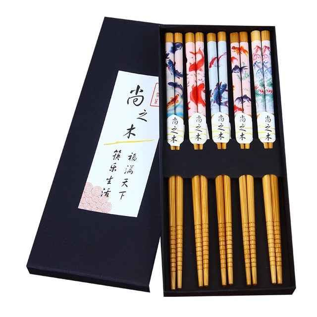 Set de 5 Pares de Palillos Wiesneri (9 Colores)
