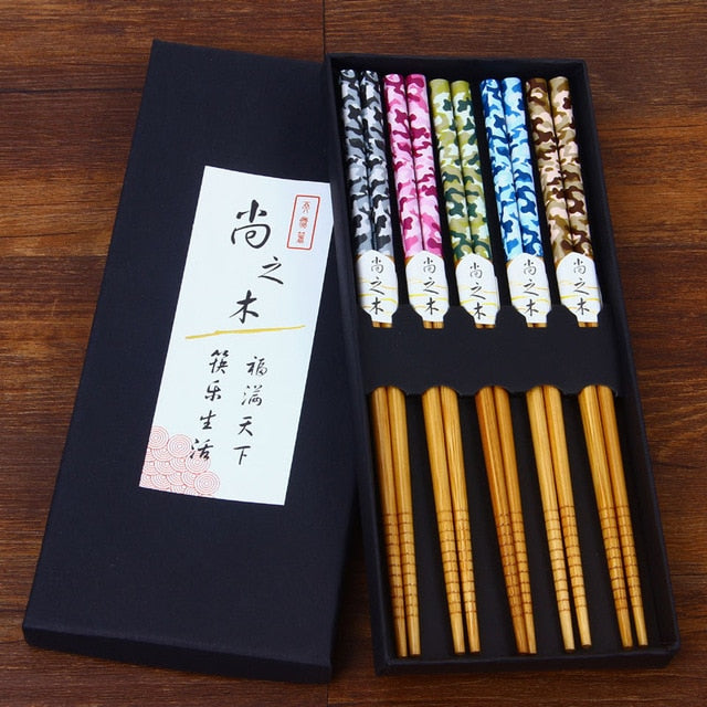 Set de 5 Pares de Palillos Wiesneri (9 Colores)