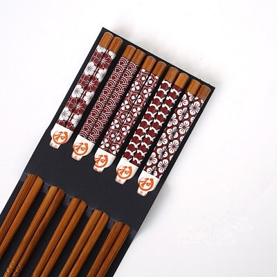 5 Pairs of Chopsticks Set Alcock (15 Colors)