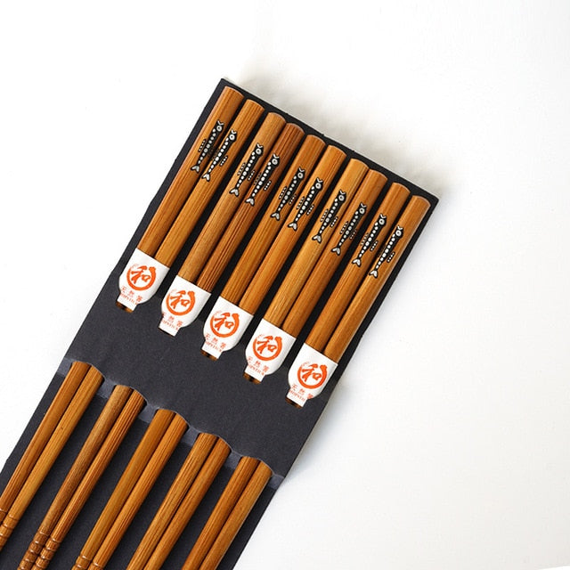 5 Pairs of Chopsticks Set Alcock (15 Colors)