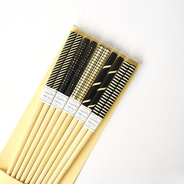 5 Pairs of Chopsticks Set Alcock (15 Colors)