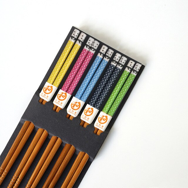 5 Pairs of Chopsticks Set Alcock (15 Colors)