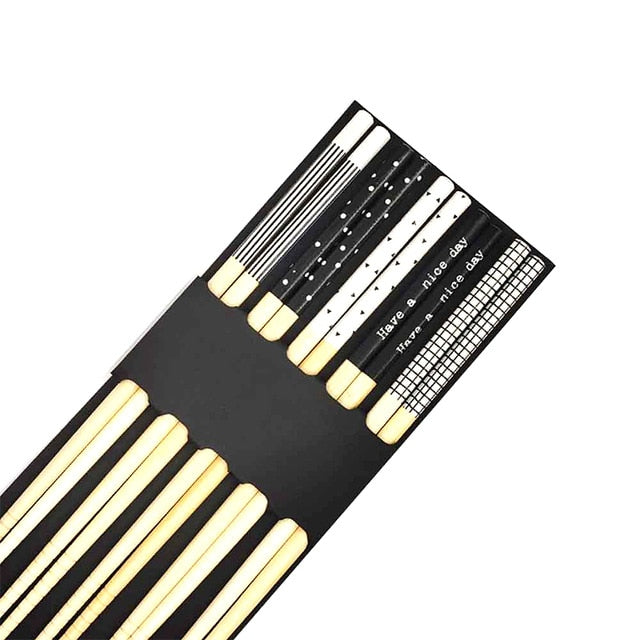5 Pairs of Chopsticks Set Alcock (15 Colors)