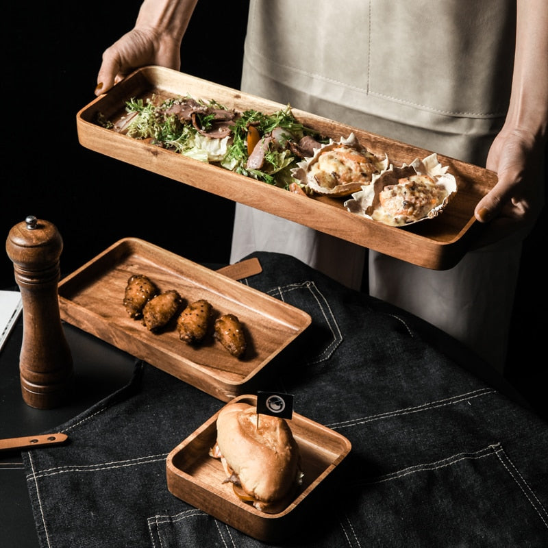 Wood Tray Hiragatake (6 Sizes)