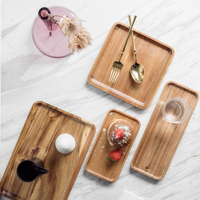 Wood Tray Hiragatake (6 Sizes)