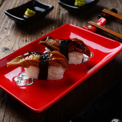Juego de Platos y Palillos para Sushi Kiki II