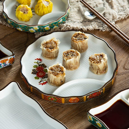 Plate with Sauce Bowl Nyū (4 Colors and 4 Sizes)