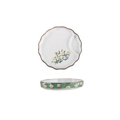 Plate with Sauce Bowl Nyū (4 Colors and 4 Sizes)