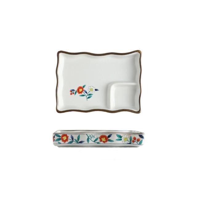 Plate with Sauce Bowl Nyū (4 Colors and 4 Sizes)