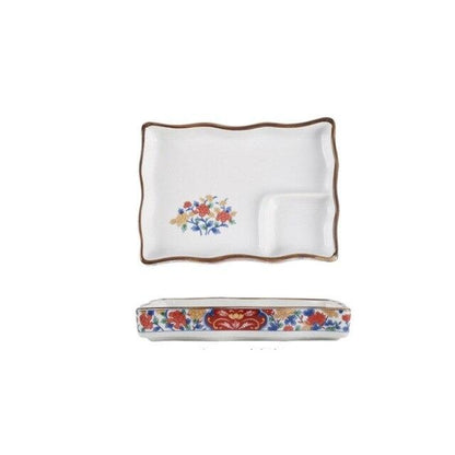 Plate with Sauce Bowl Nyū (4 Colors and 4 Sizes)