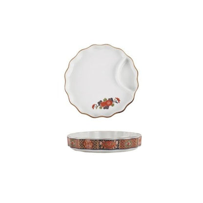 Plate with Sauce Bowl Nyū (4 Colors and 4 Sizes)