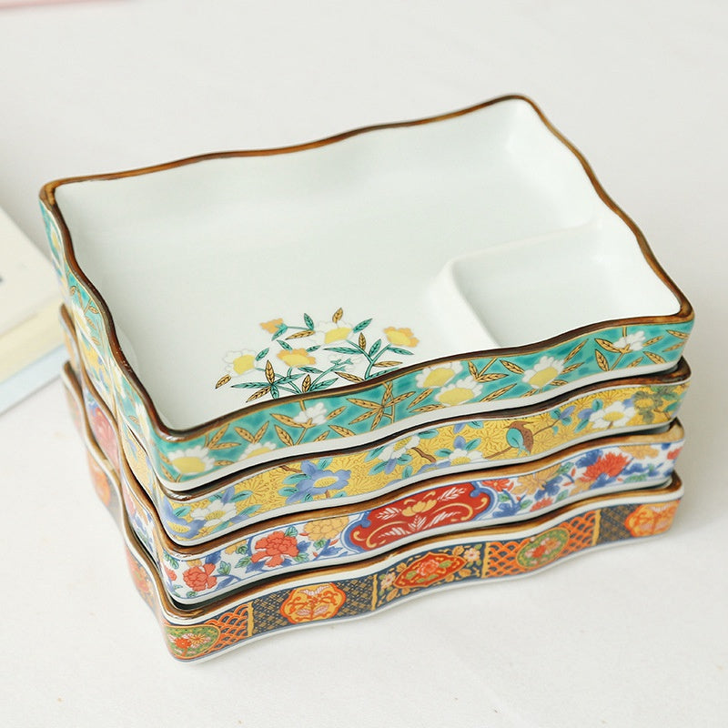 Plate with Sauce Bowl Nyū (4 Colors and 4 Sizes)