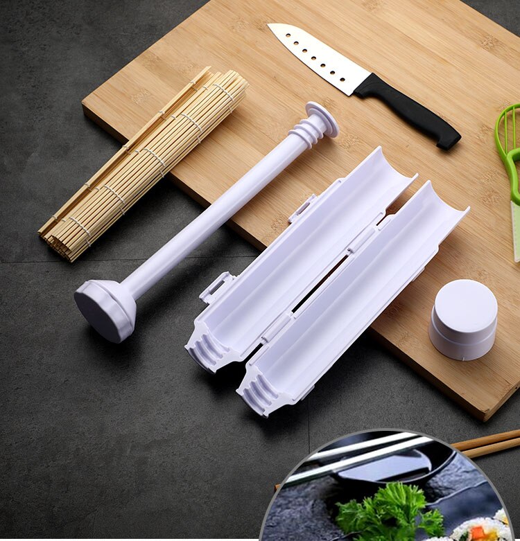 Sushi Making Kit for Beginners - DIY Sushi Maker Kit, Sushi Kit For Home  Includes Sushi Roller, Sushi Bazooka Kit, Avocado Slicer, Sushi Knife,  Sushi