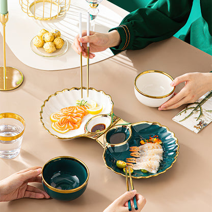 Plate with Saucer Bowl Obami (2 Colors)