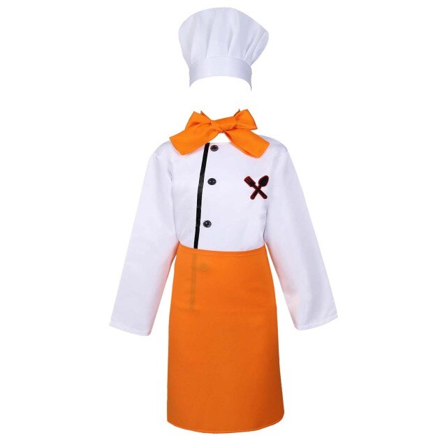 Kids Chef Costume Oita (4 Pieces)