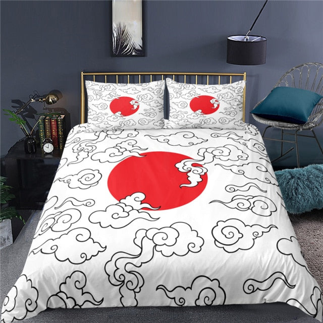 Bedding Sets Red Duvet Cover 220x240 Pillowcase 200x200 Quilt Bed