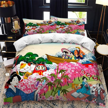 Japanese Bedding Set - Japanese Cover Sets - Japanese Cushion and ...