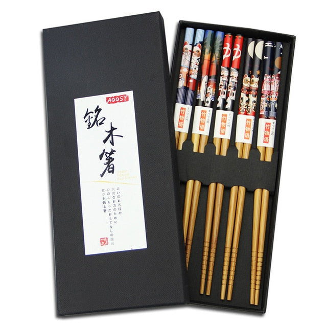 5 pairs of Chopsticks Set Shimojima