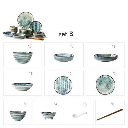 Tableware Fukutoshin ( 4 sets)