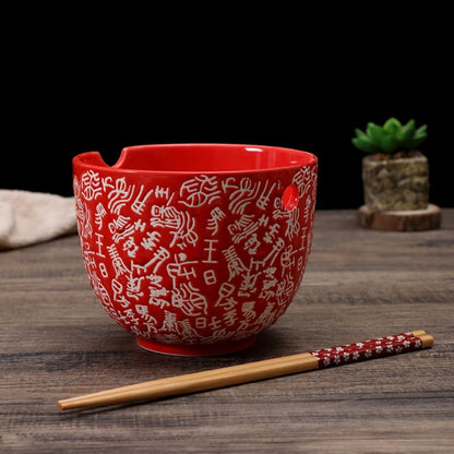Noodle Chopsticks and Bowl Set Kioto ( 2 colors)