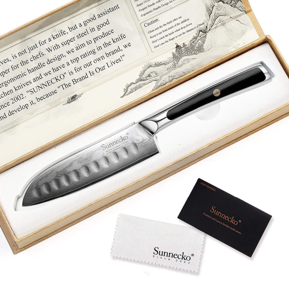 Damascus Santoku Knife Kosaka