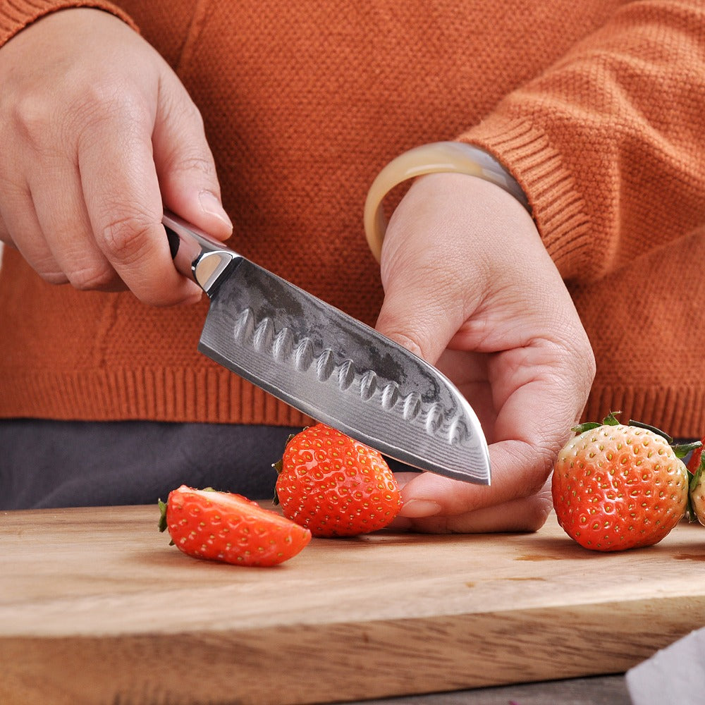 Damascus Santoku Knife Kosaka