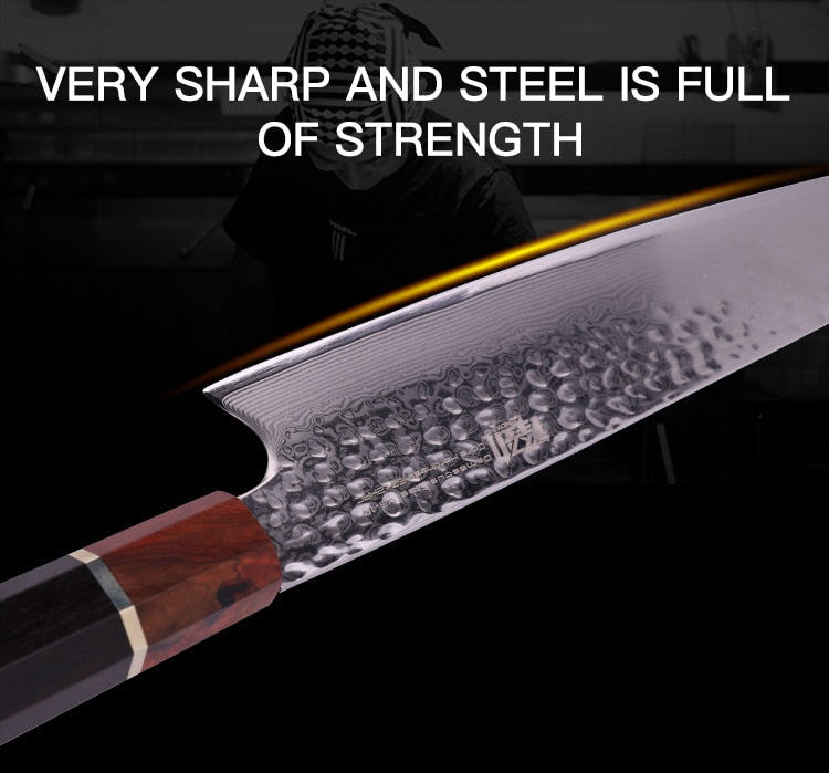 Kiritsuke Damasco Cuchillo Ise