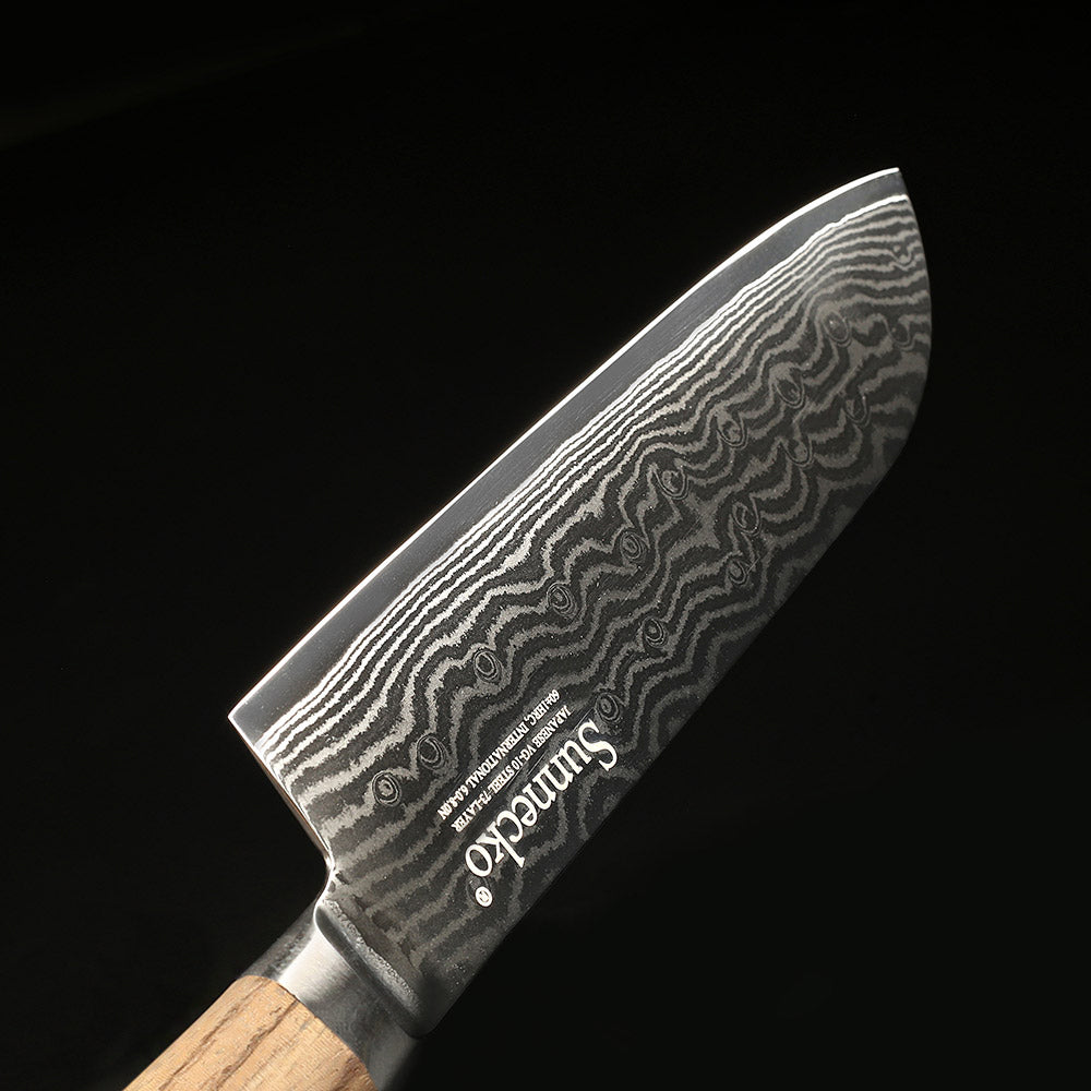 Cuchillo de Damasco Santoku Nanae