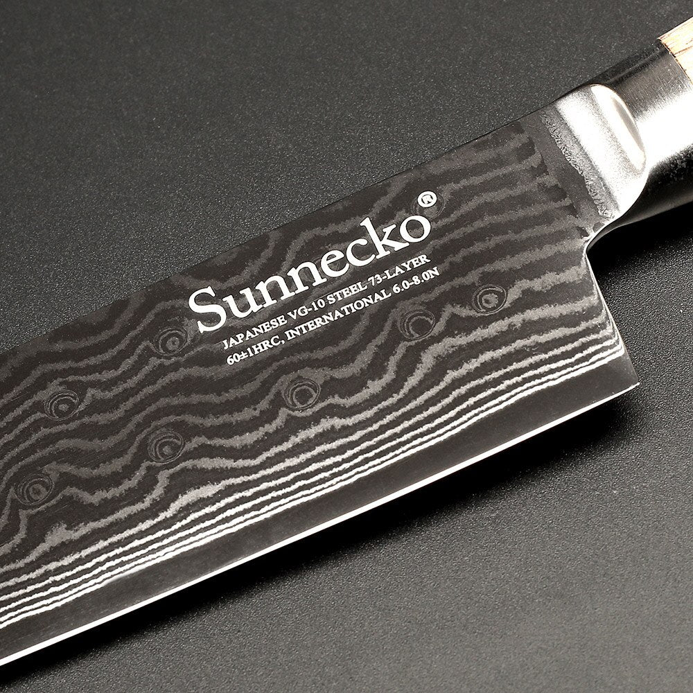 Cuchillo de Damasco Santoku Nanae