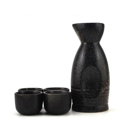 Sake Set Shinagawa - Bottle & 4 Cups - Sake