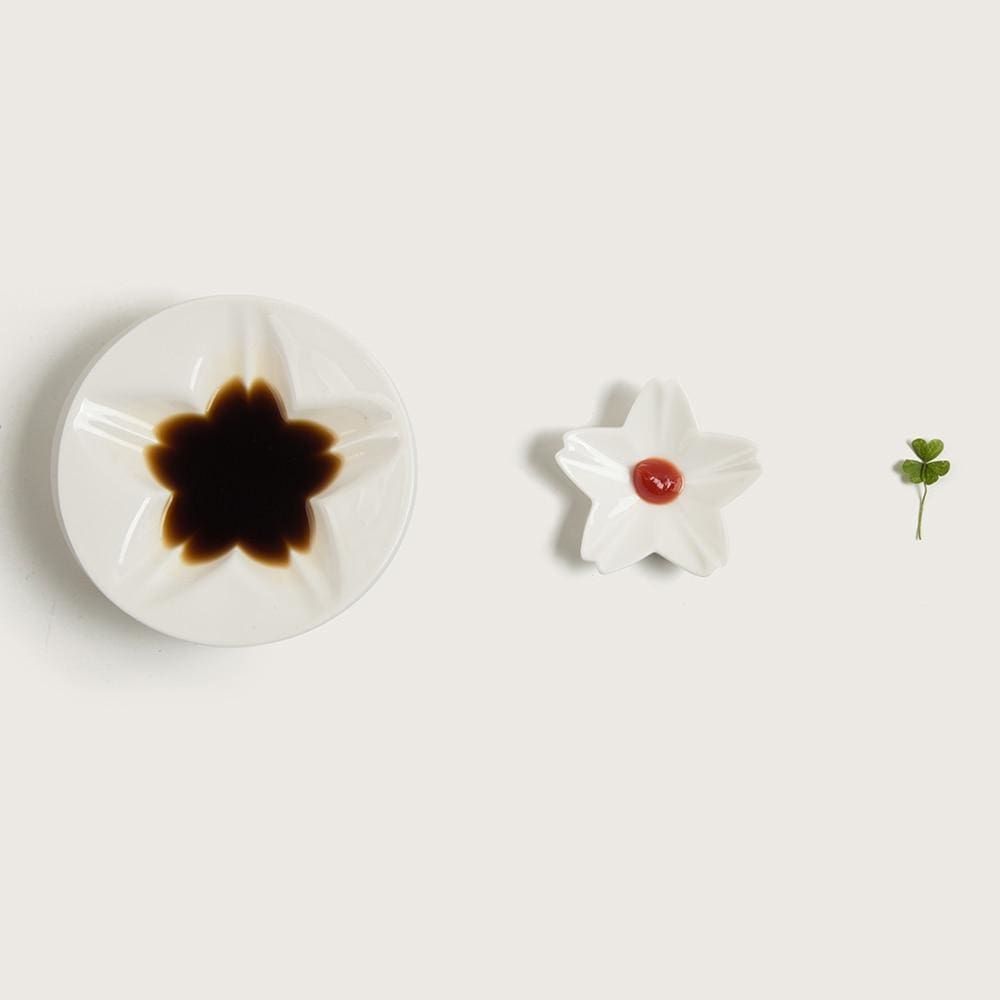 Sauce Plate and Chopstick Holder Set Sakura - Chopstick Holders