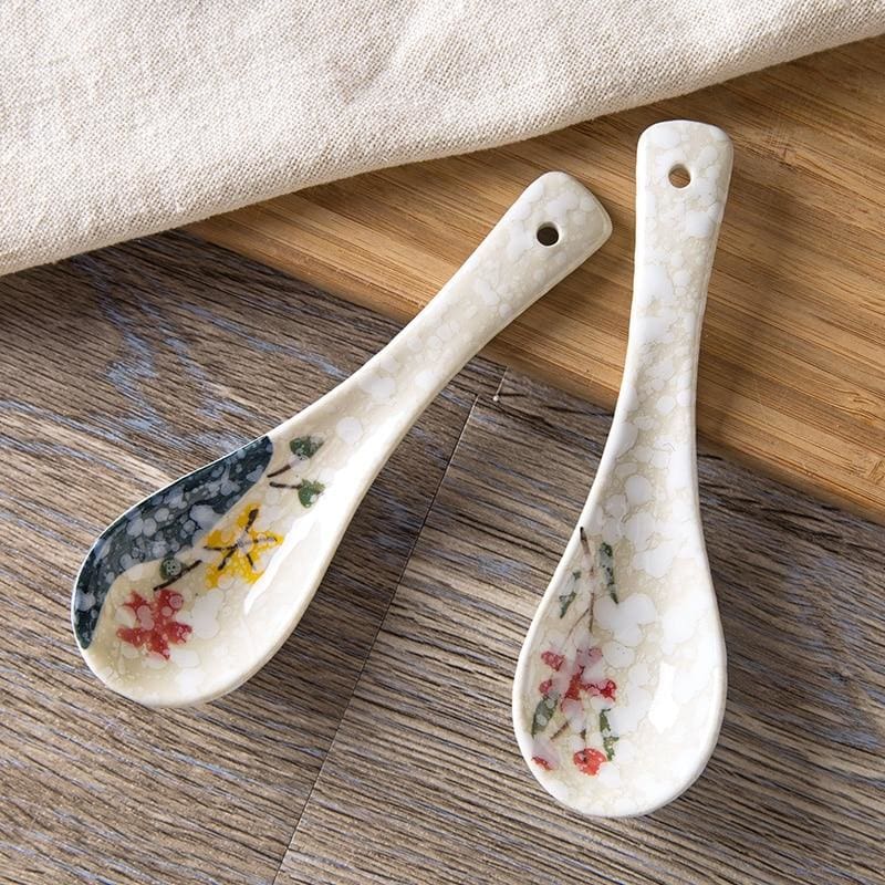 Japanese Shell Spoon Spoon Asahikawa - Japanese Spoons - Ceramic Spoons - My Japanese Home