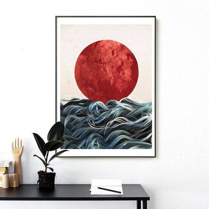 Sunrise Picture katsuobushi - Canvas Picture