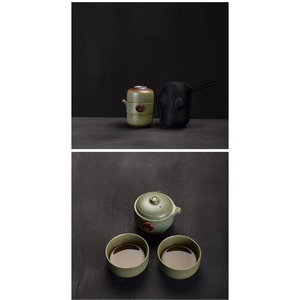 Teapot with Teacups Travel Set Hitomi - Tea Pot