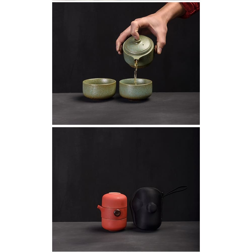 Teapot with Teacups Travel Set Hitomi - Tea Pot