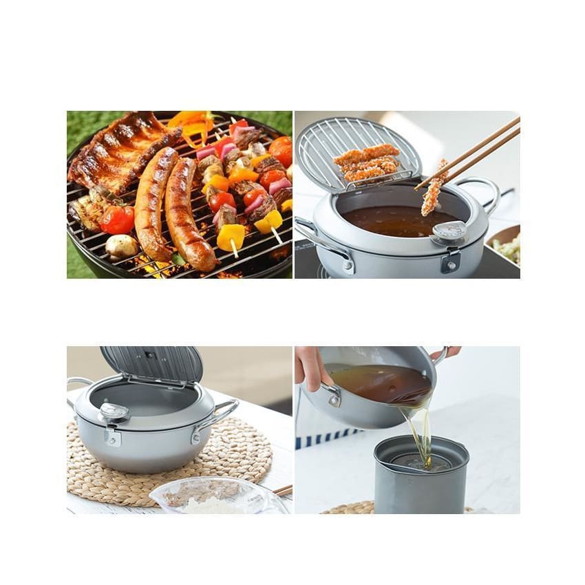 Tempura Pot Maemuki - Japanese Cooking Pots - My Japanese Home