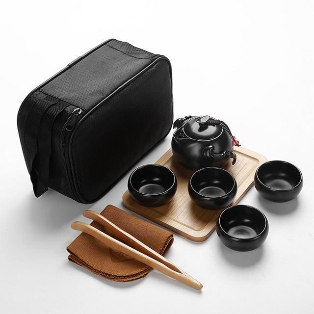 Travel Tea Set Miyakejima - 4 cup with accessory 2 - Tea
