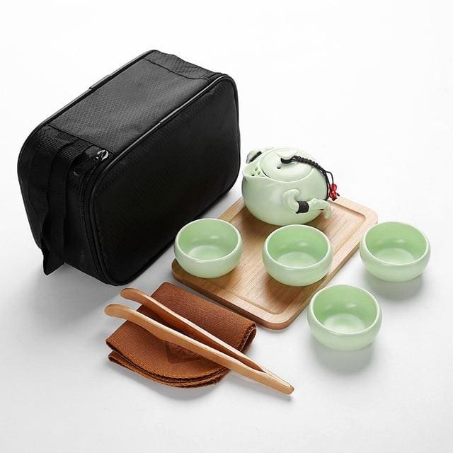 Travel Tea Set Miyakejima - 4 cup with accessory - Tea