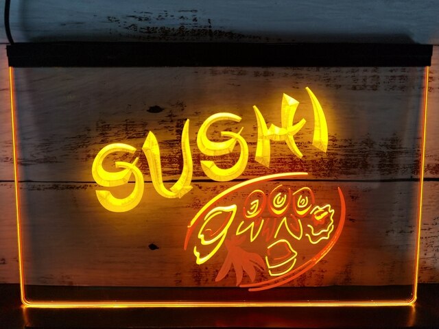 Lámpara de Neón de Comida de Sushi