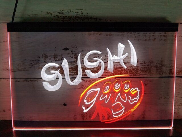 Lámpara de Neón de Comida de Sushi
