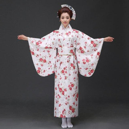 Woman Kimono Jomei - Beige - Kimonos