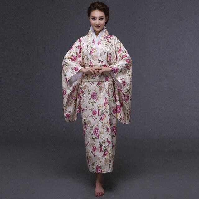 Woman Kimono Jomei - Purple - Kimonos
