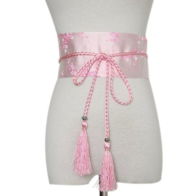 Woman Obi Belt Yoshimi - Pink - a