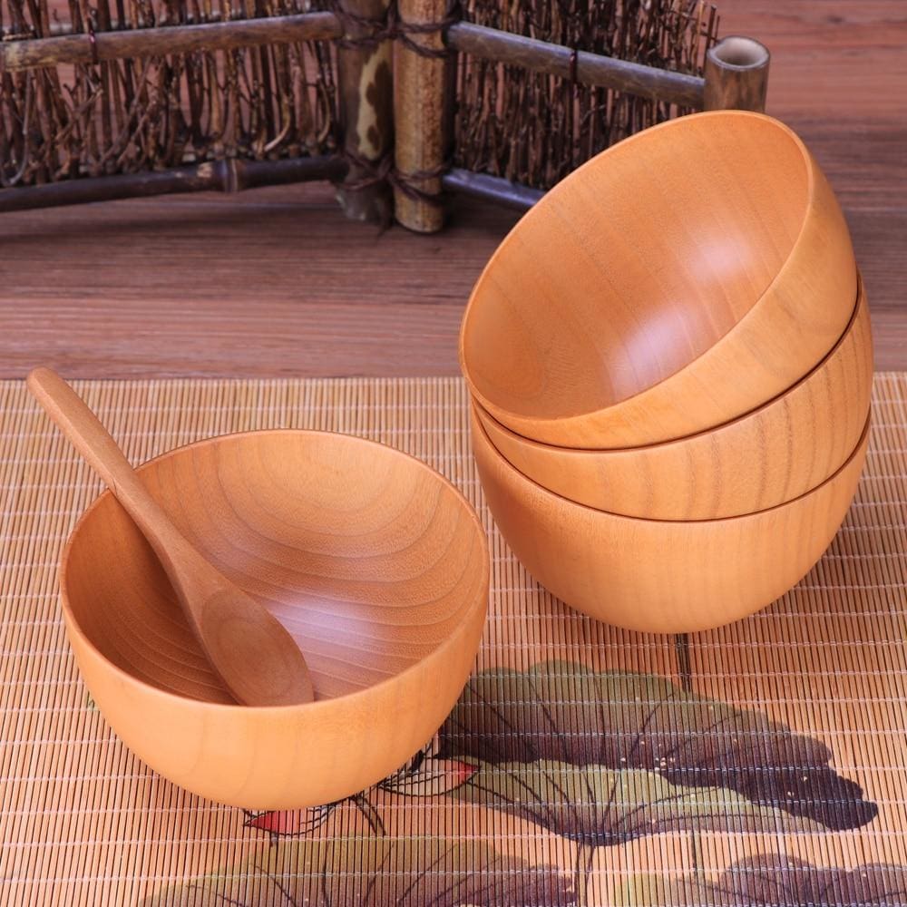 Wooden Bowl Ibaraki - Bowls