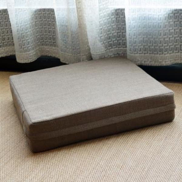 Zafu Inba - Khaki / 40x40cm (15.7) - Tatami Cushion