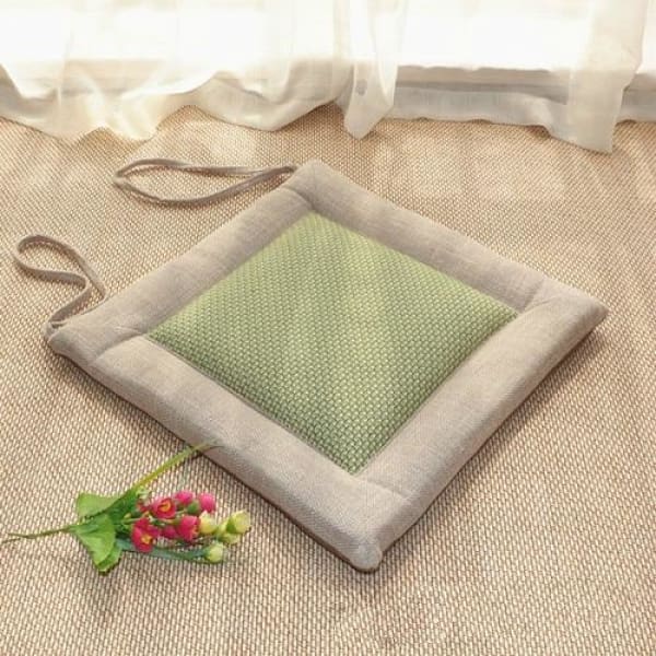 Zafu Suwa - Beige green - Tatami Cushion